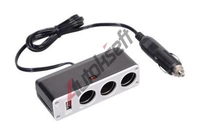 Compass Nabjeka CL adaptr 12/24V, 3x CL, 1x USB 1000mAh DO 07416, 07416
