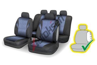 Compass Potahy sedadel sada 9ks POLY modr AIRBAG DO 31678, 8591686316780