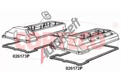 CORTECO Tsnn krytu hlavy vlce COR 026173P, 026173P