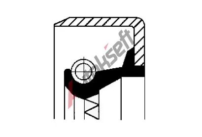 CORTECO Těsnící kroužek hřídele - diferenciál COR 12012549B, 12012549B CORTECO Těsnící kroužek hřídele - diferenciál COR 12012549B, 12012549B