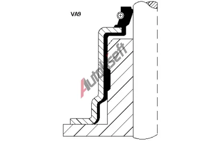 CORTECO Těsnící kroužek - dřík ventilu COR 12016587, 12016587 CORTECO Těsnící kroužek - dřík ventilu COR 12016587, 12016587