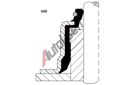 CORTECO Tsnc krouek - dk ventilu COR 12017373, 12017373