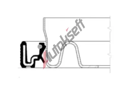 CORTECO Těsnící kroužek hřídele - klikový hřídel COR 12031043B, 12031043B  CORTECO Těsnící kroužek hřídele - klikový hřídel COR 12031043B, 12031043B