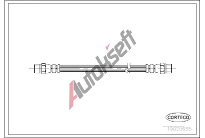 CORTECO Brzdov� hadice COR 19020655, 19020655