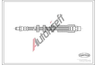 CORTECO Brzdová hadice COR 19025848, 19025848 CORTECO Brzdová hadice COR 19025848, 19025848
