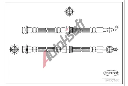 CORTECO Brzdová hadice COR 19032166, 19032166 CORTECO Brzdová hadice COR 19032166, 19032166