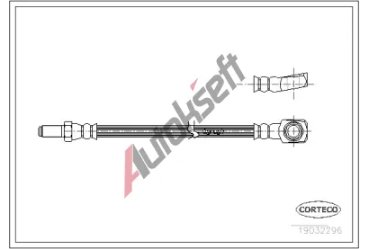 CORTECO Brzdov� hadice COR 19032296, 19032296