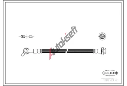 CORTECO Brzdov� hadice COR 19032476, 19032476