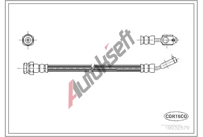 CORTECO Brzdová hadice COR 19032579, 19032579 CORTECO Brzdová hadice COR 19032579, 19032579
