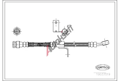 CORTECO Brzdov� hadice COR 19033519, 19033519
