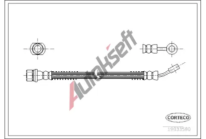CORTECO Brzdová hadice COR 19033580, 19033580 CORTECO Brzdová hadice COR 19033580, 19033580
