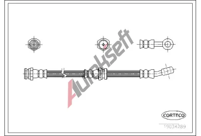 CORTECO Brzdová hadice COR 19034289, 19034289 CORTECO Brzdová hadice COR 19034289, 19034289
