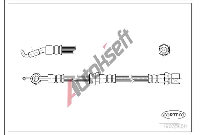 CORTECO Brzdov hadice COR 19035060, 19035060