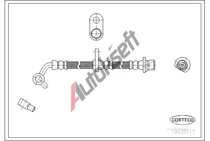 CORTECO Brzdov� hadice COR 19035117, 19035117