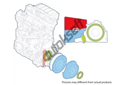 CORTECO Sada t�snic�ch krou�k� spojky COR 19135427, 19135427