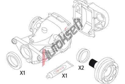 CORTECO Sada t�sn�n� diferenci�lu COR 19535823, 19535823