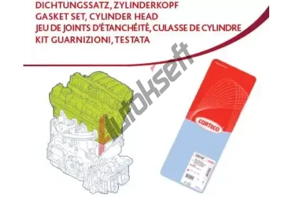 CORTECO Sada těsnění hlavy válce COR 417277P, 417277P CORTECO Sada těsnění hlavy válce COR 417277P, 417277P