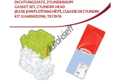 CORTECO Sada těsnění hlavy válce COR 417627P, 417627P CORTECO Sada těsnění hlavy válce COR 417627P, 417627P