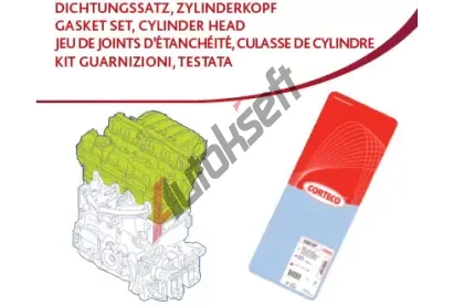 CORTECO Sada tsnn hlavy vlce COR 418711P, 418711P