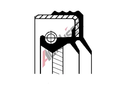 CORTECO Těsnicí kroužek hřídele rozvodovky COR 49386309, 49386309 CORTECO Těsnicí kroužek hřídele rozvodovky COR 49386309, 49386309