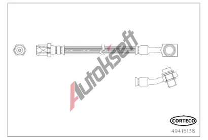 CORTECO Brzdov hadice COR 49416138, 49416138