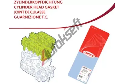 CORTECO Těsnění hlavy válce COR 83403023, 83403023  CORTECO Těsnění hlavy válce COR 83403023, 83403023