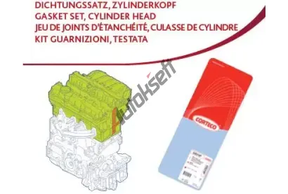CORTECO Sada těsnění hlavy válce COR 83403451, 83403451 CORTECO Sada těsnění hlavy válce COR 83403451, 83403451