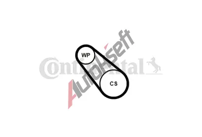 CONTITECH Vodn pumpa klnovho drkovho emenu CTT 3PK576 ELAST WP2, 3PK576 ELAST WP2
