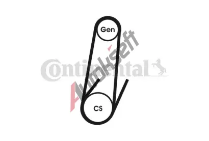 CONTITECH ozuben klnov emen CTT 4PK611 ELAST, 4PK611 ELAST