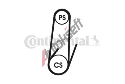 CONTITECH ozuben klnov emen CTT 4PK711 ELAST, 4PK711 ELAST