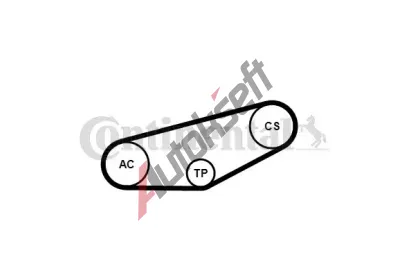 CONTITECH Sada drkovch klnovch emen CTT 4PK855K1, 4PK855K1