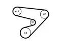 CONTITECH Vodn� pumpa kl�nov�ho dr�kov�ho �emenu CTT 5PK1230WP1, 5PK1230WP1