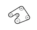 CONTITECH Vodn� pumpa kl�nov�ho dr�kov�ho �emenu CTT 5PK1397WP1, 5PK1397WP1