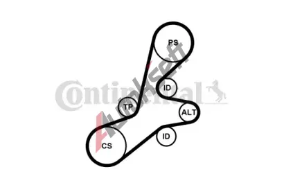CONTITECH Sada drkovch klnovch emen CTT 6PK1352K1, 6PK1352K1