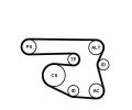CONTITECH Vodn� pumpa kl�nov�ho dr�kov�ho �emenu CTT 6PK1870WP1, 6PK1870WP1