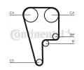 Sada ozuben rozvodovho emenu CONTITECH ‐ CTT CT1006K1