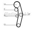 CONTITECH Ozuben - sada rozvodovho emene CTT CT1028K3, CT1028K3