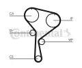 CONTITECH Ozuben - sada rozvodovho emene CTT CT1035K2, CT1035K2