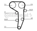 CONTITECH Ozuben - sada rozvodovho emene CTT CT1051K2, CT1051K2