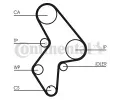 CONTITECH Vodn pumpa - sada ozubenho emene CTT CT1061WP1, CT1061WP1