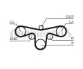 CONTITECH Ozubený řemen CTT CT1079, CT1079