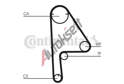 CONTITECH Ozuben - sada rozvodovho emene CTT CT1081K1, CT1081K1