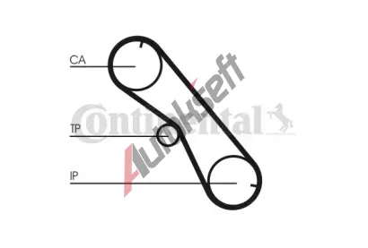 CONTITECH Sada ozuben rozvodovho emene CTT CT1089K2, CT1089K2