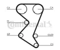 CONTITECH Ozuben - sada rozvodovho emene CTT CT1110K1, CT1110K1