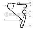 CONTITECH Ozuben - sada rozvodovho emene CTT CT1120K1, CT1120K1