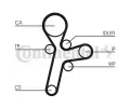 CONTITECH Sada ozuben rozvodovho emene CTT CT1121K1, CT1121K1