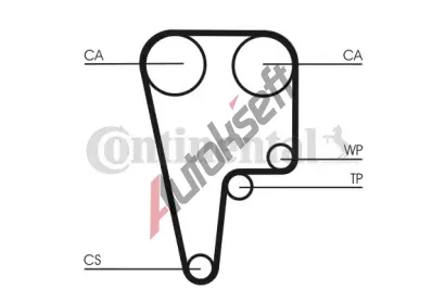 CONTITECH Ozuben emen CTT CT1125, CT1125