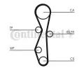 CONTITECH Ozuben - sada rozvodovho emene CTT CT1140K1, CT1140K1