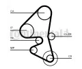 CONTITECH Vodní pumpa - sada ozubeného řemene CTT CT1162WP4, CT1162WP4
