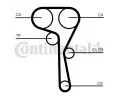 CONTITECH Sada ozuben rozvodovho emene CTT CT1167K1, CT1167K1